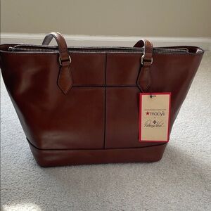 Patricia Nash Brown Leather Tote Bag